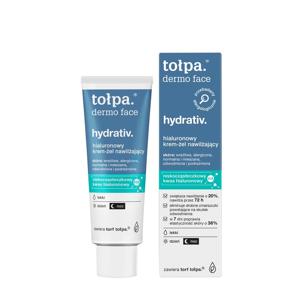 Tołpa. Hydrativ. Hialuronowy krem-żel nawilżający, LEKKI, DZIEŃ/NOC, 40 ml