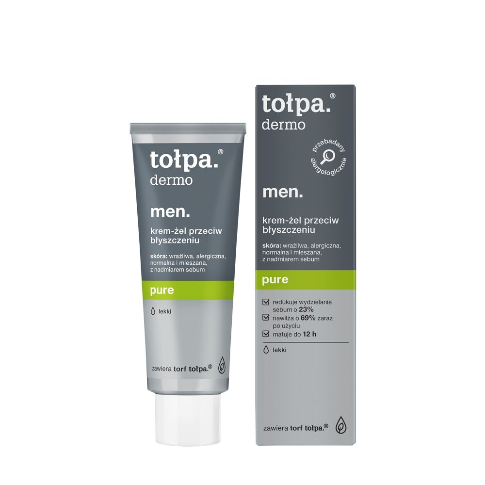 Tołpa. Pure. Krem-żel przeciw błyszczeniu, LEKKI, 40 ml