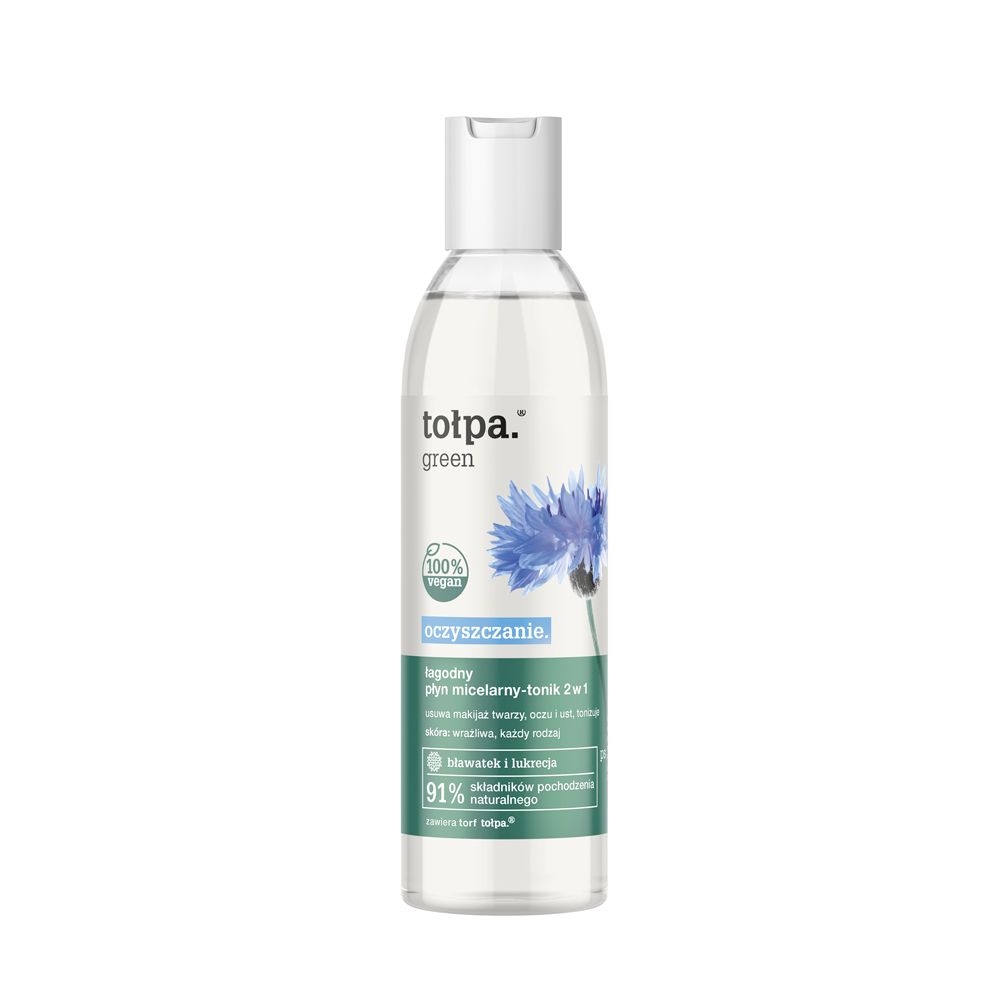 Tołpa. Oczyszczanie. łagodny płyn micelarny-tonik 2w1, 200 ml