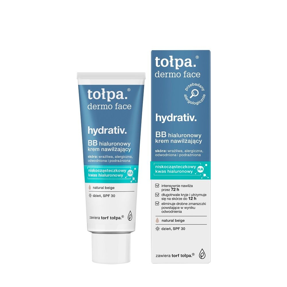 Tołpa. Hydrativ. BB hialuronowy krem nawilżający, dzień, SPF30, 40 ml