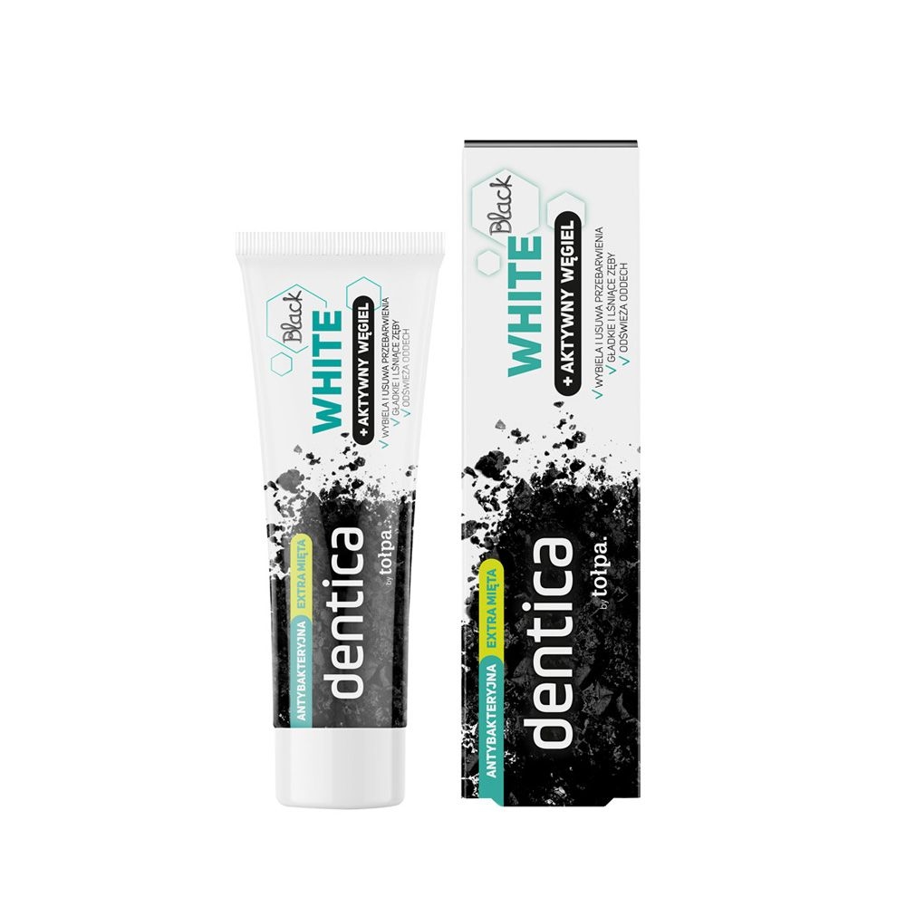 Tołpa. White pasta do zębów BLACK WHITE, 75 ml