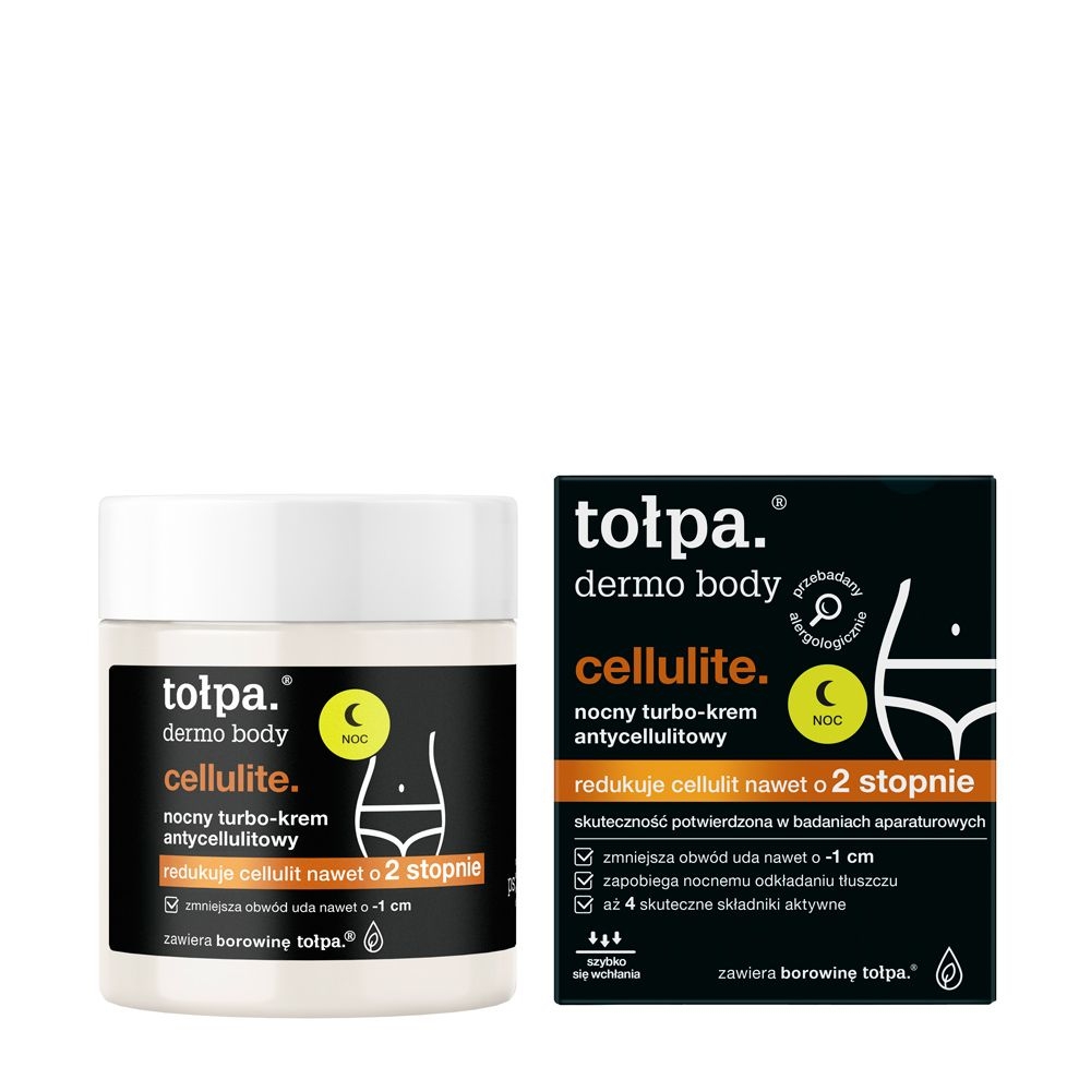 Tołpa. Cellulite. Nocny turbo-krem antycellulitowy, 250 ml