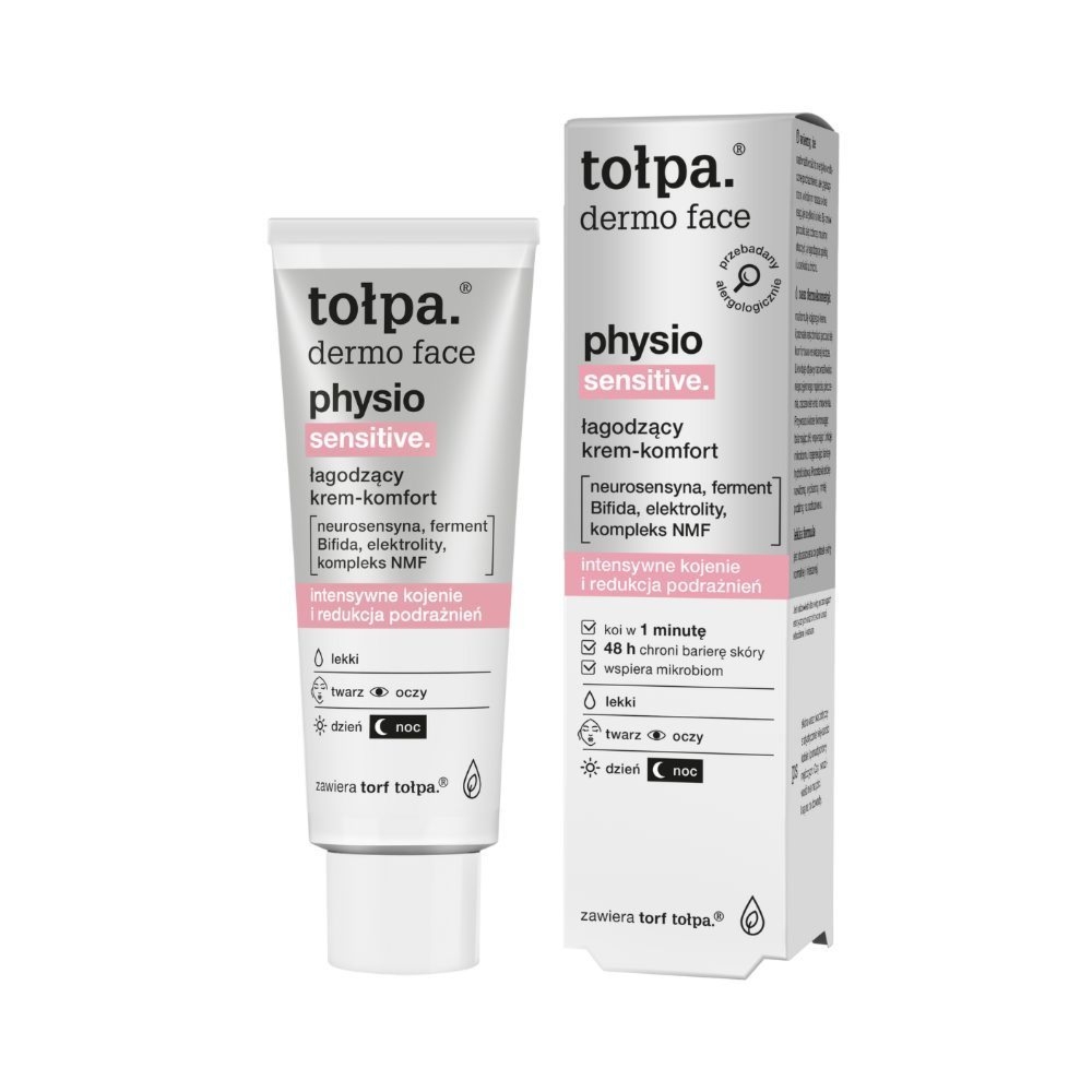 Tołpa. Physio sensitive. łagodzący krem-komfort, lekki, 40 ml