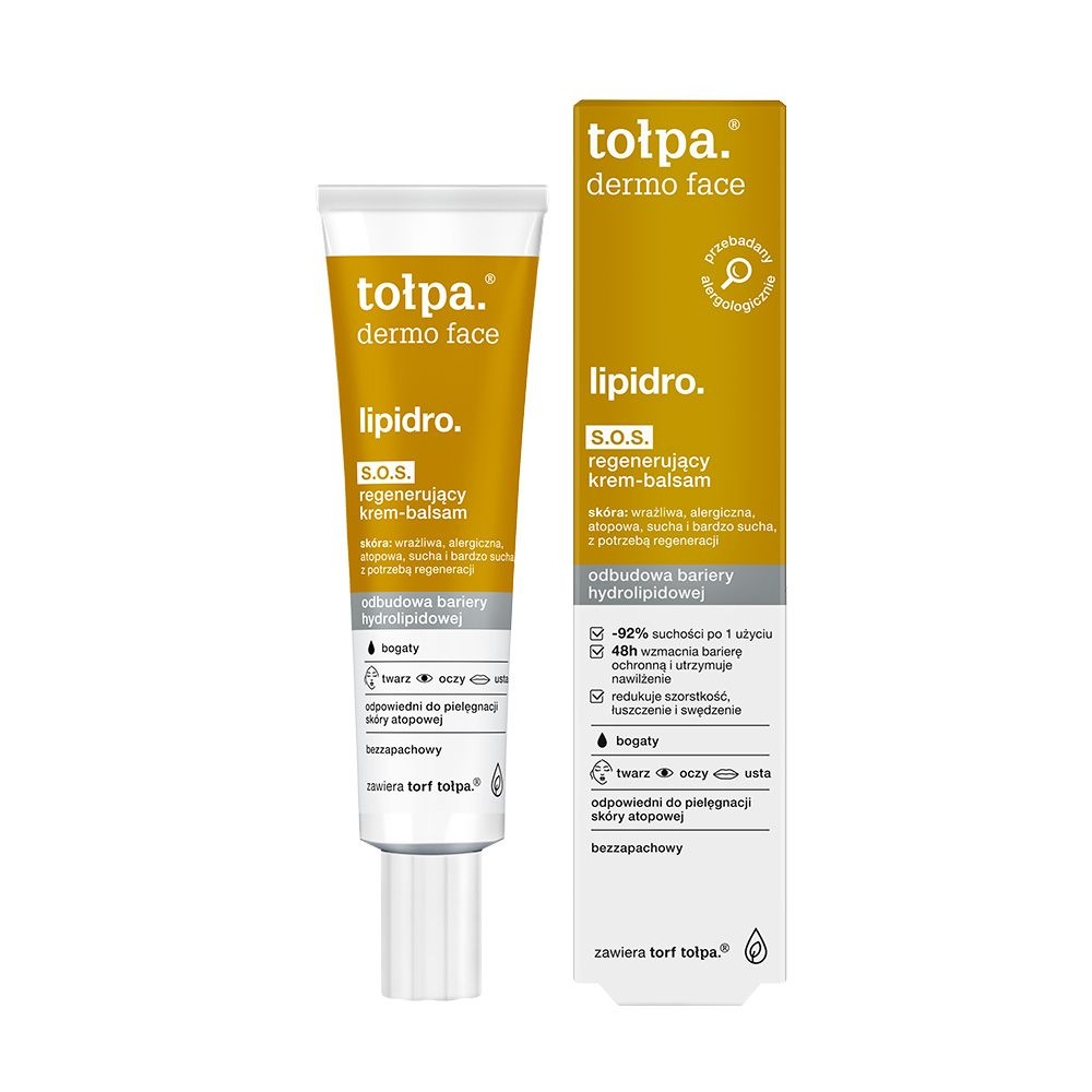 Tołpa. Lipidro. S.O.S regenerujący krem-balsam, 40 ml