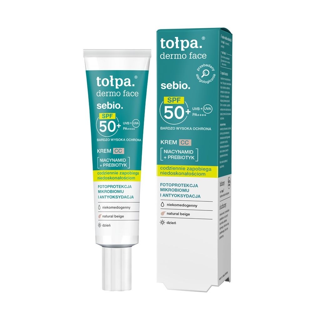 Tołpa. Sebio+. Krem CC SPF 50+, na dzień, 40 ml​