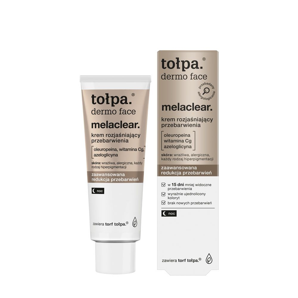 Tołpa. Melaclear. Krem rozjaśniający przebarwienia na noc, 40 ml