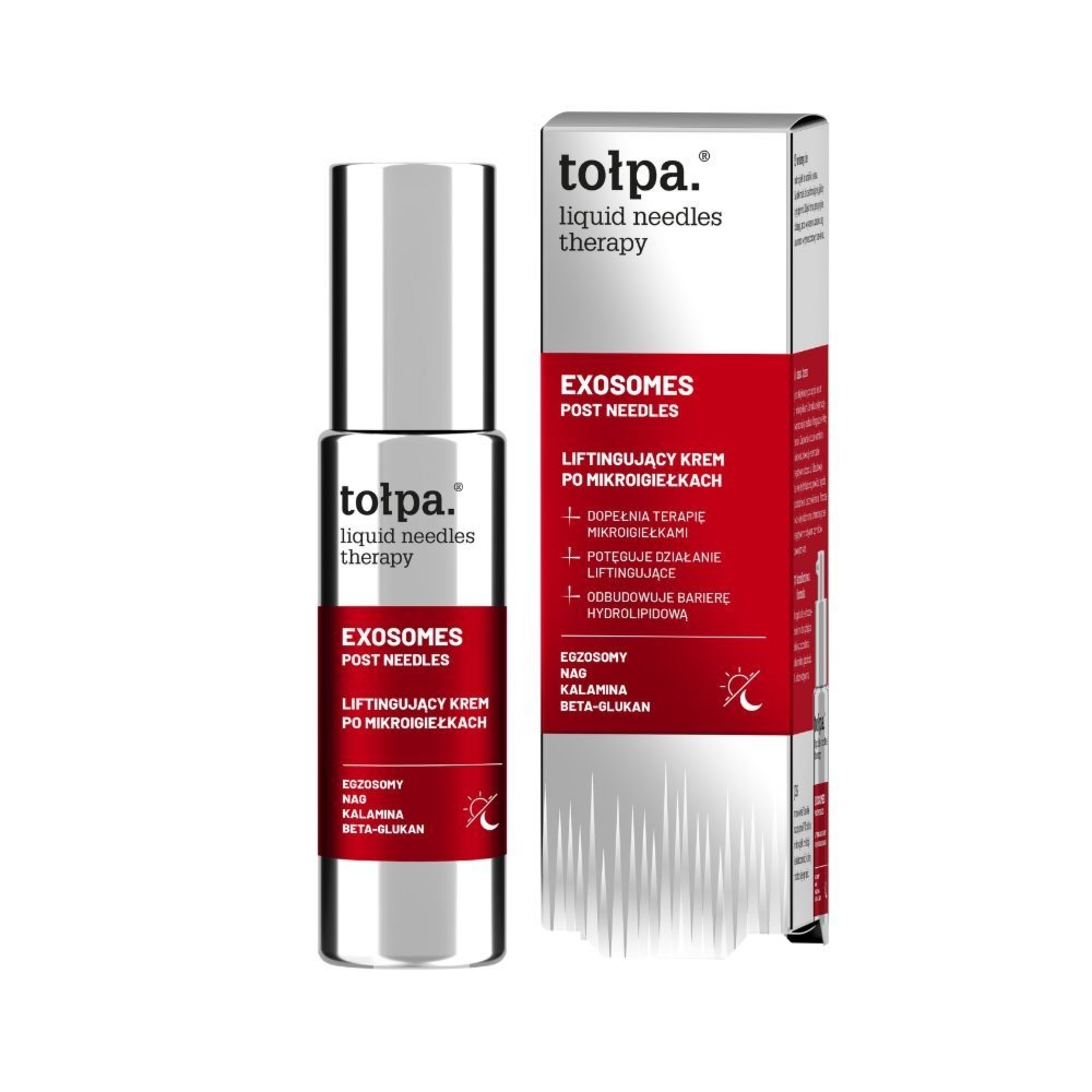 Tołpa. Liquid needles therapy liftingujący krem po mikroigiełkach, exosomes post needles, 50 ml