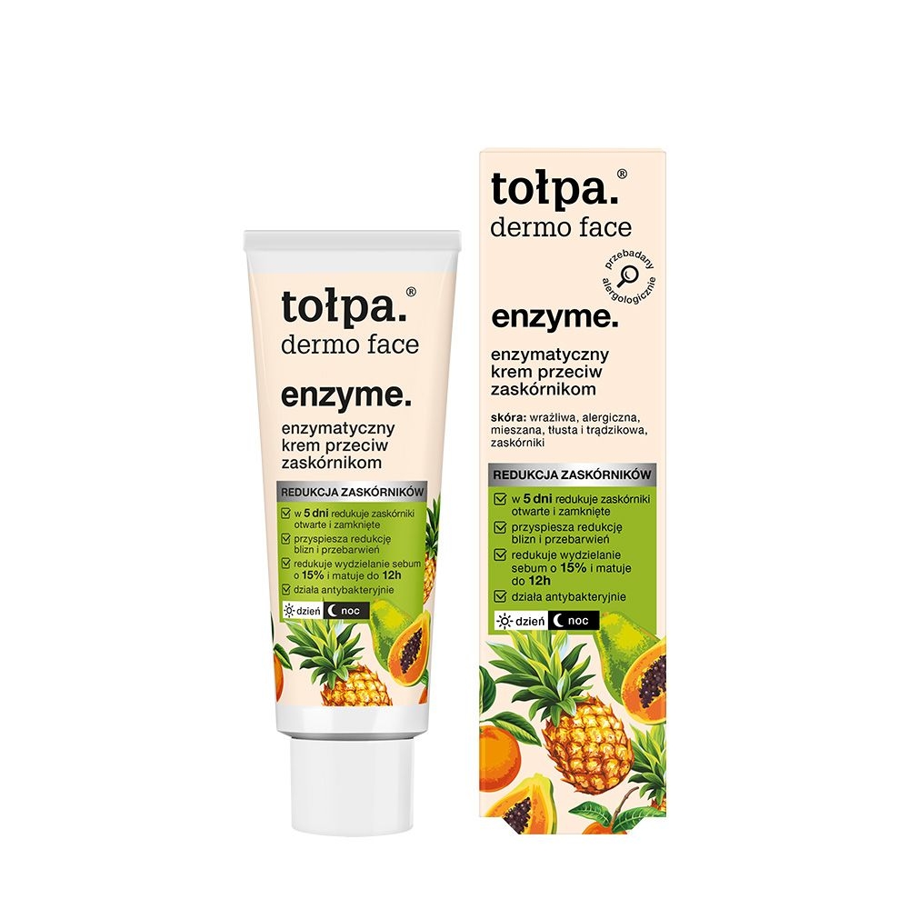 Tołpa. Enzyme. Enzymatyczny krem przeciw zaskórnikom, 40 ml