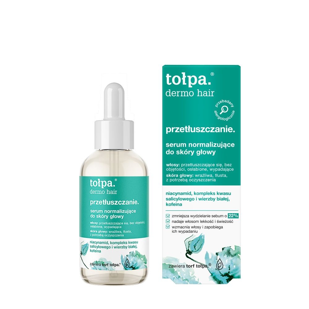 Tołpa. Przetłuszczanie serum normalizujące do skóry głowy, 75 ml