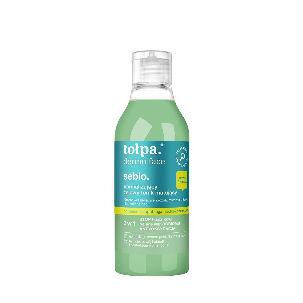 Tołpa. Sebio. Normalizujący żelowy tonik matujący, 200 ml