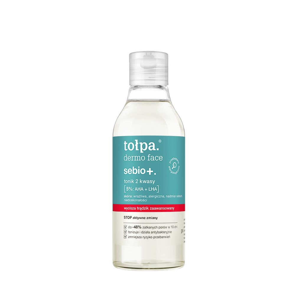 Tołpa. Sebio+. Tonik 2 kwasy, 200 ml