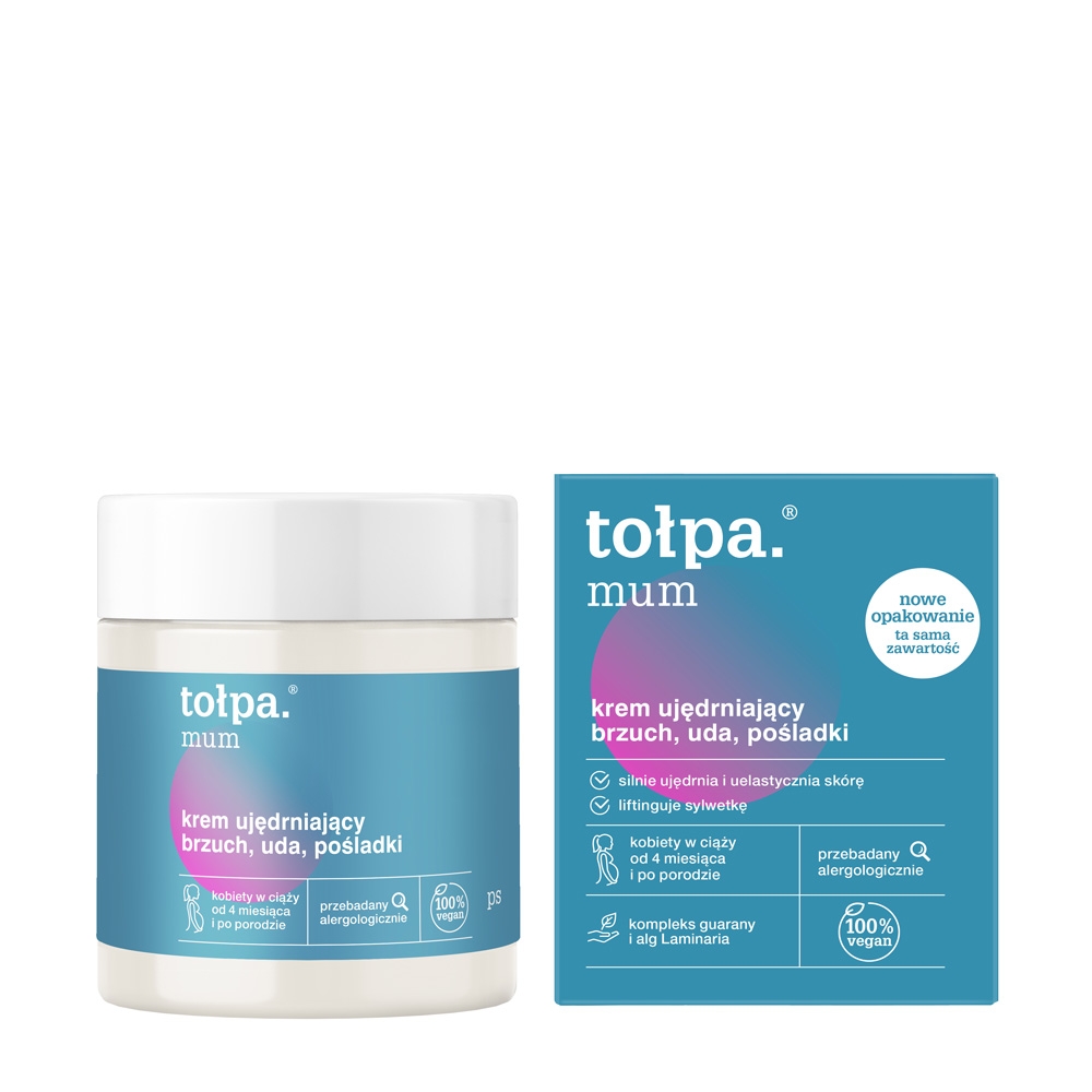 Tołpa. Mum. Krem ujędrniający brzuch, uda, pośladki, 250 ml