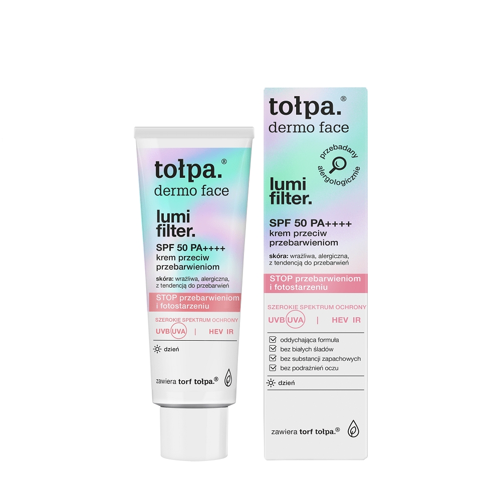 Tołpa. Lumi filter. Krem przeciw przebarwieniom SPF 50 PA++++, 40 ml