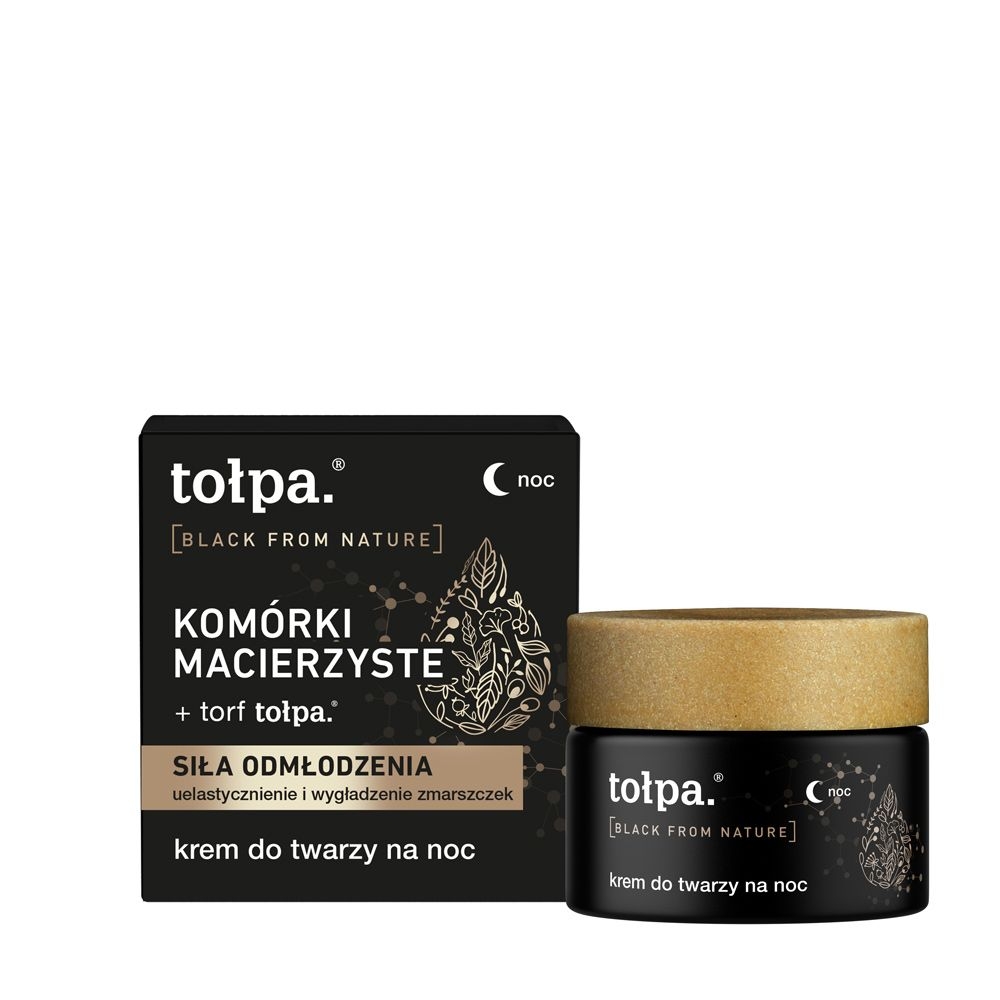 Tołpa. Black from nature krem do twarzy na noc, 50 ml