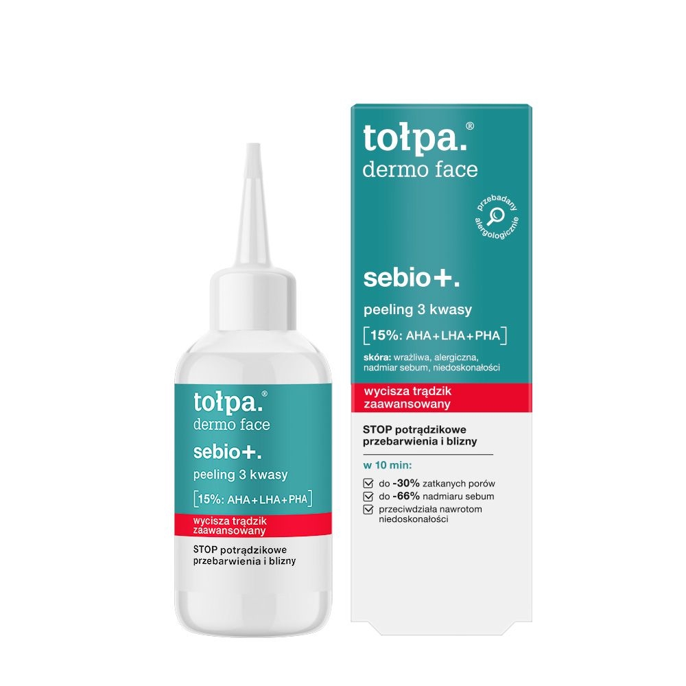 Tołpa. Sebio+. Peeling 3 kwasy, 50 ml