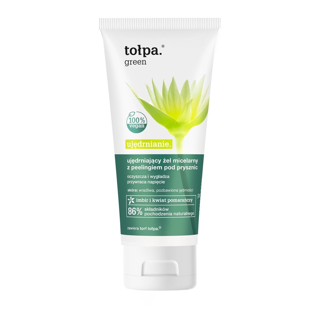 Tołpa. Ujędrnianie. Ujędrniający żel micelarny z peelingiem pod prysznic, 200 ml
