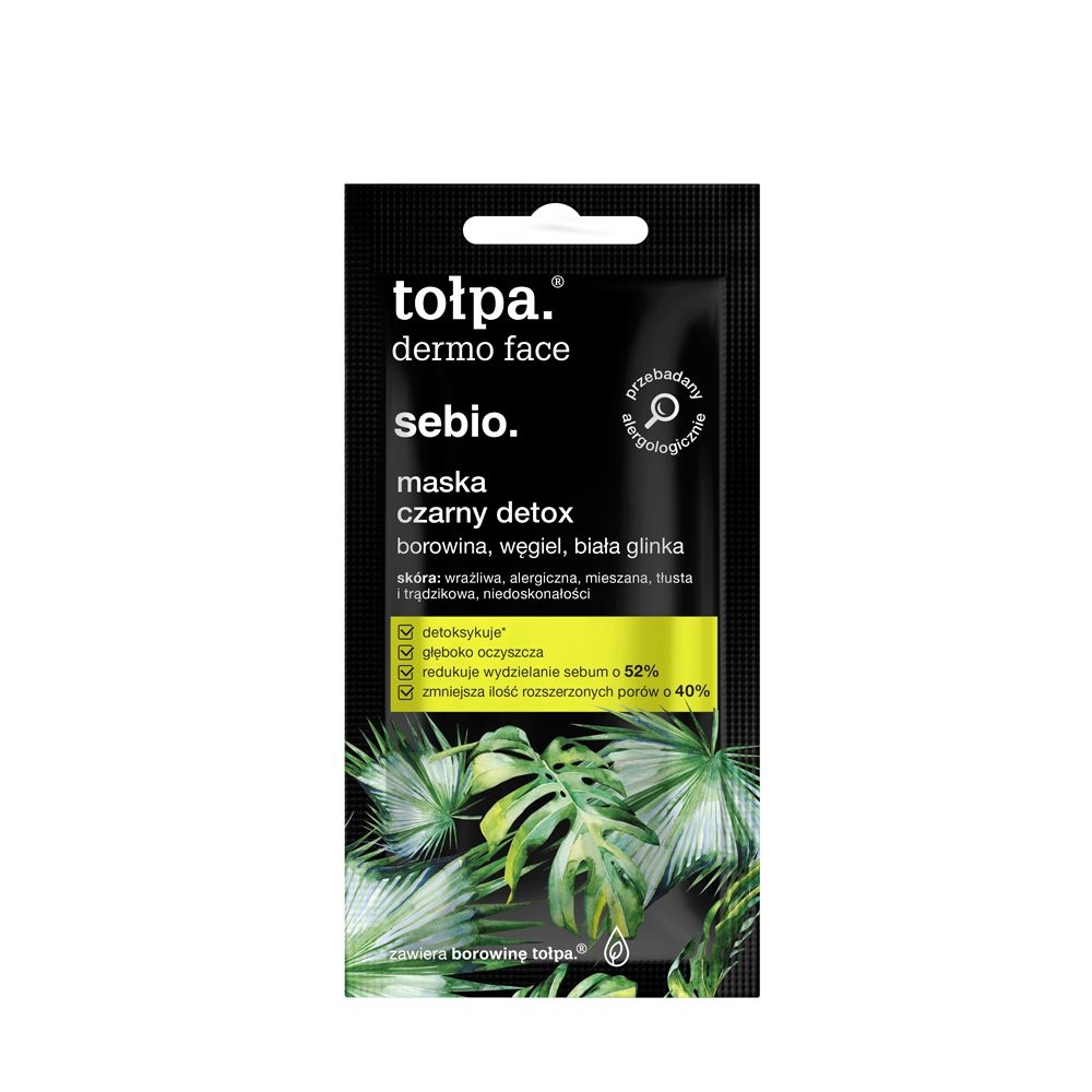 Tołpa. Sebio. Maska czarny detox, 8ml