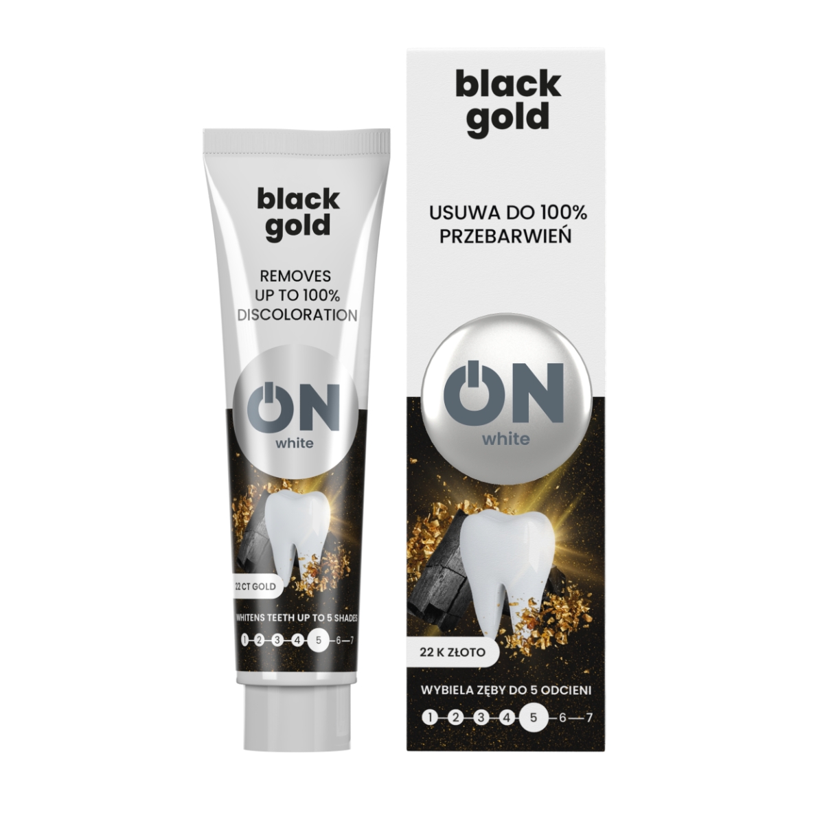 Tołpa. Black gold pasta do zębów, 75 ml