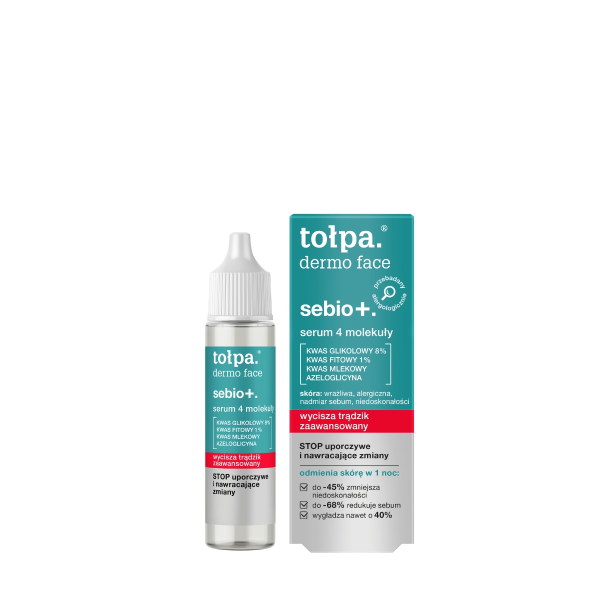 Tołpa. Sebio+. Serum 4 molekuły, 20 ml