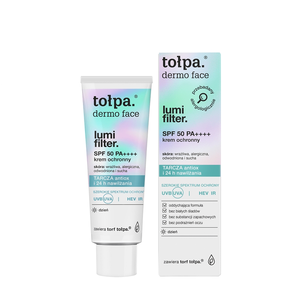 Tołpa. Lumi filter. Krem ochronny SPF 50 PA++++, 40 ml
