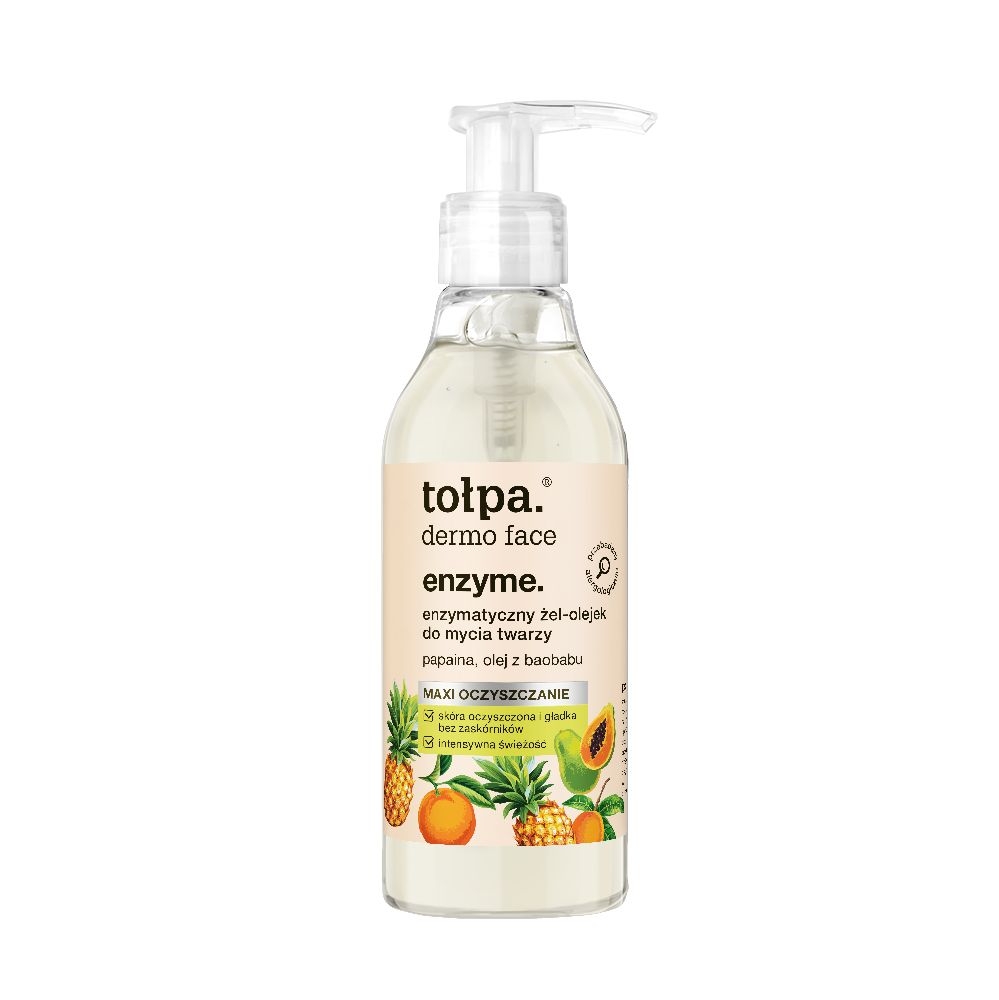 Tołpa. Enzyme. Enzymatyczny żel-olejek do mycia twarzy, 195 ml