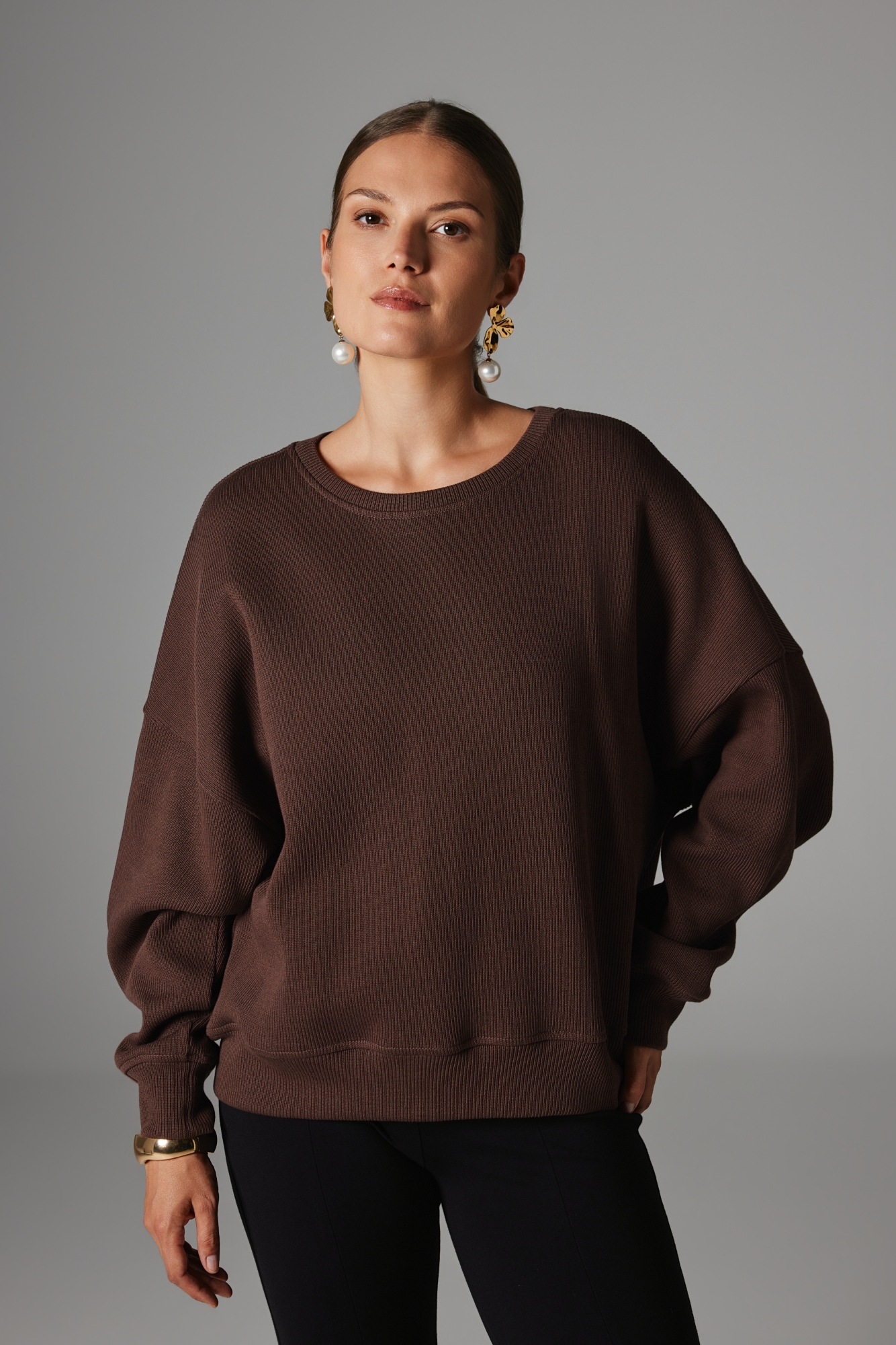 BLUZA POLA CZEKOLADOWA
