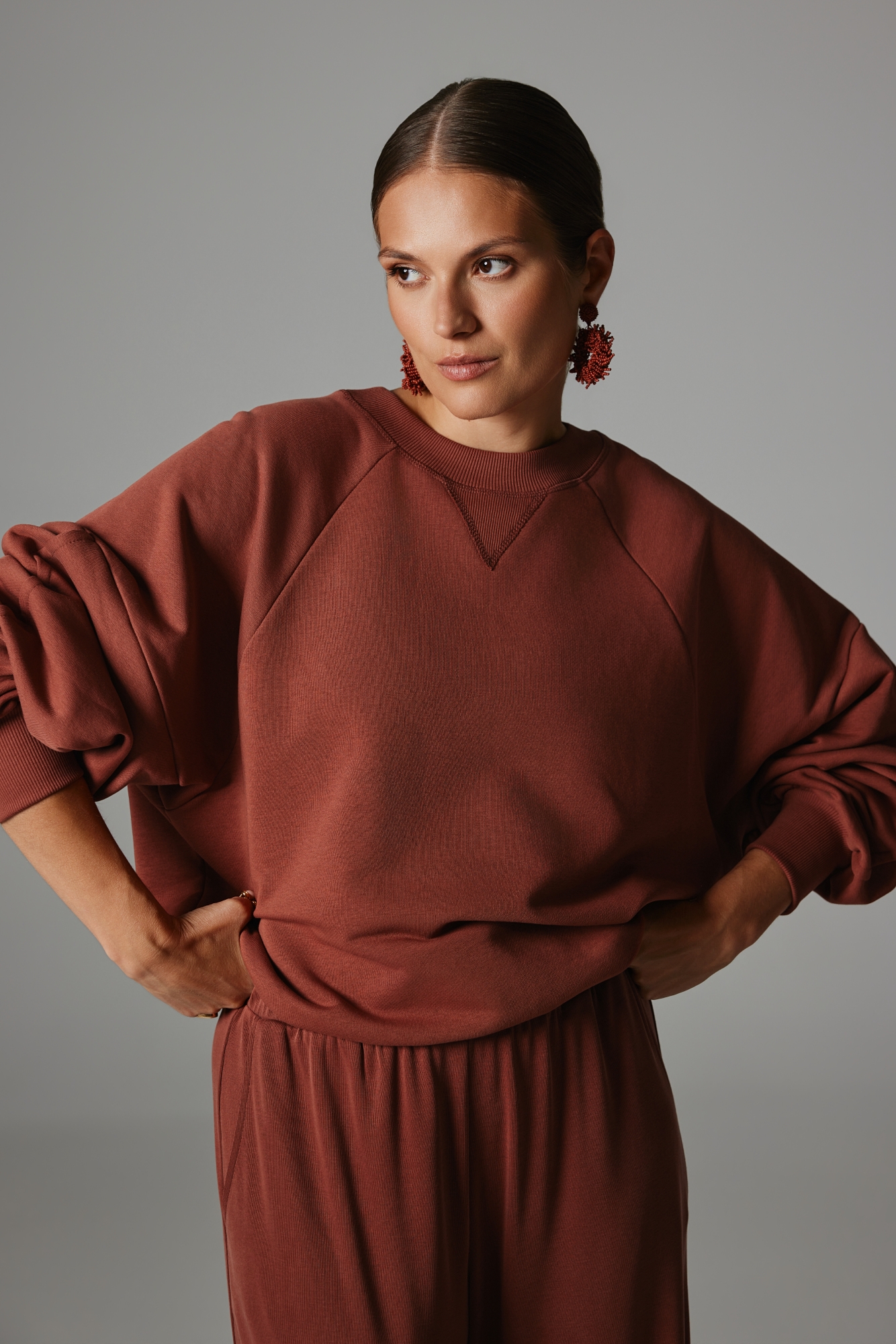 BLUZA ELENA MARSALA