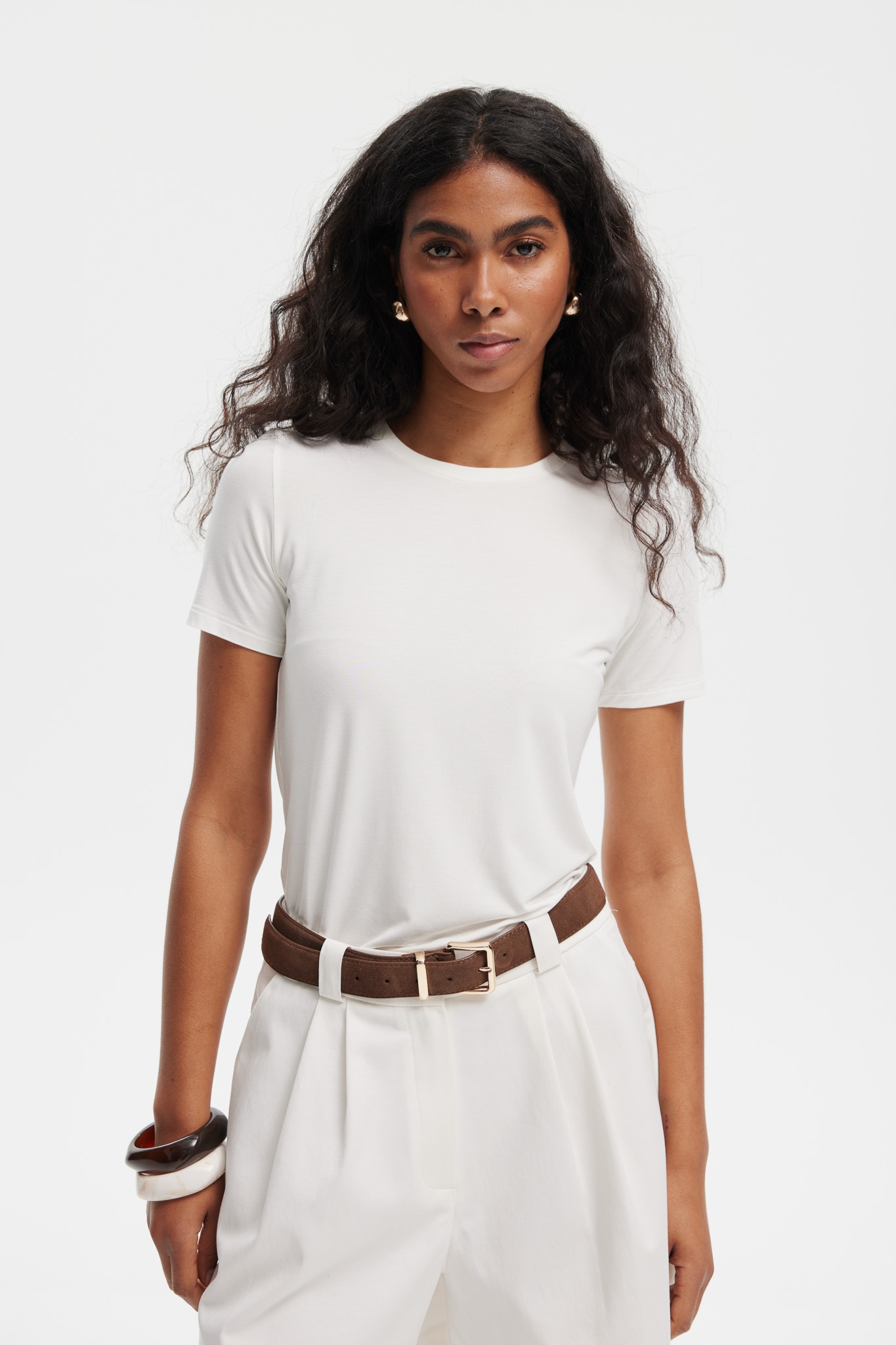 T-SHIRT NINA ECRU