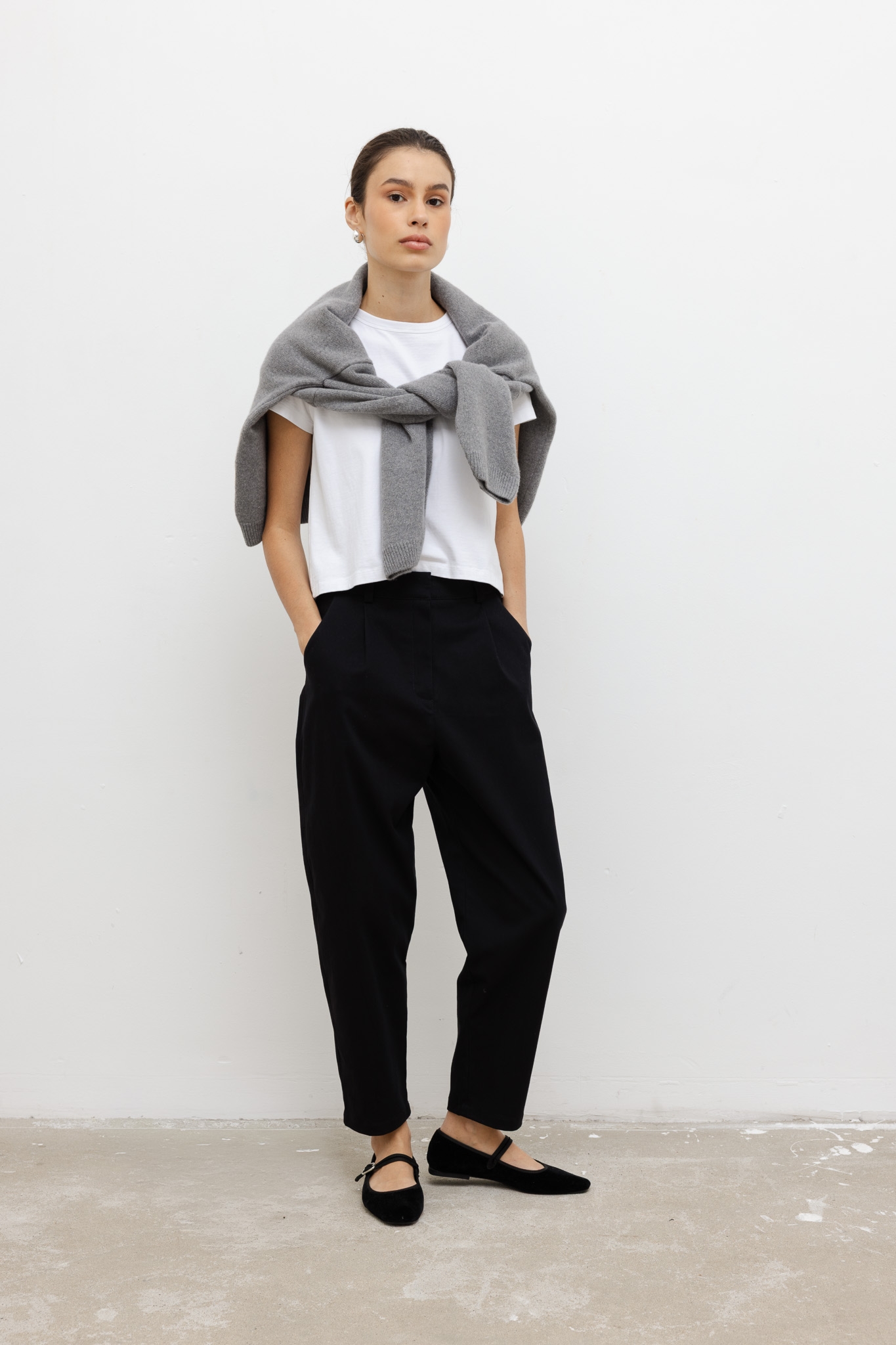 SPODNIE MARINA CZARNE