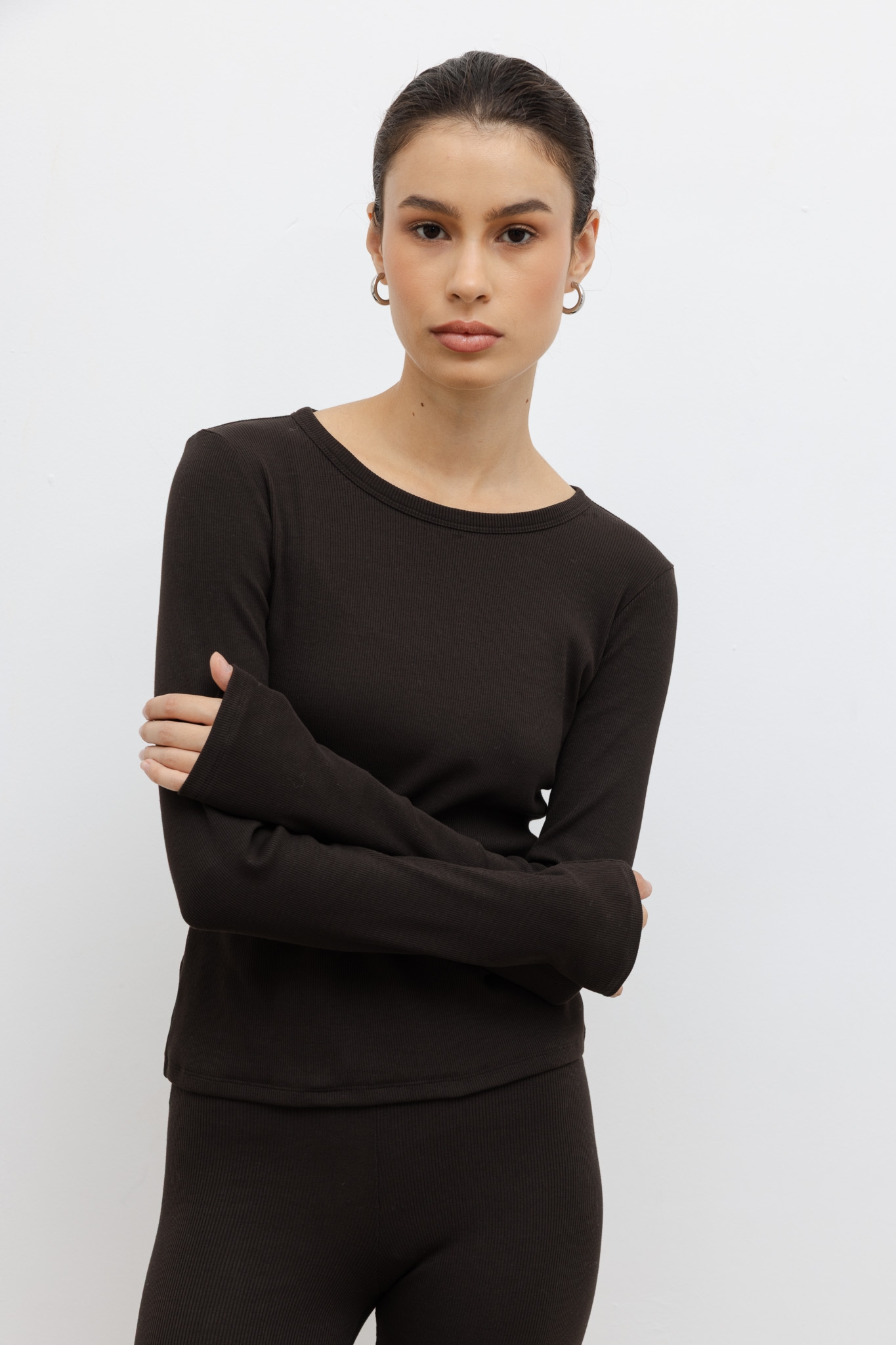 BLUZKA SUZANE CZEKOLADOWA