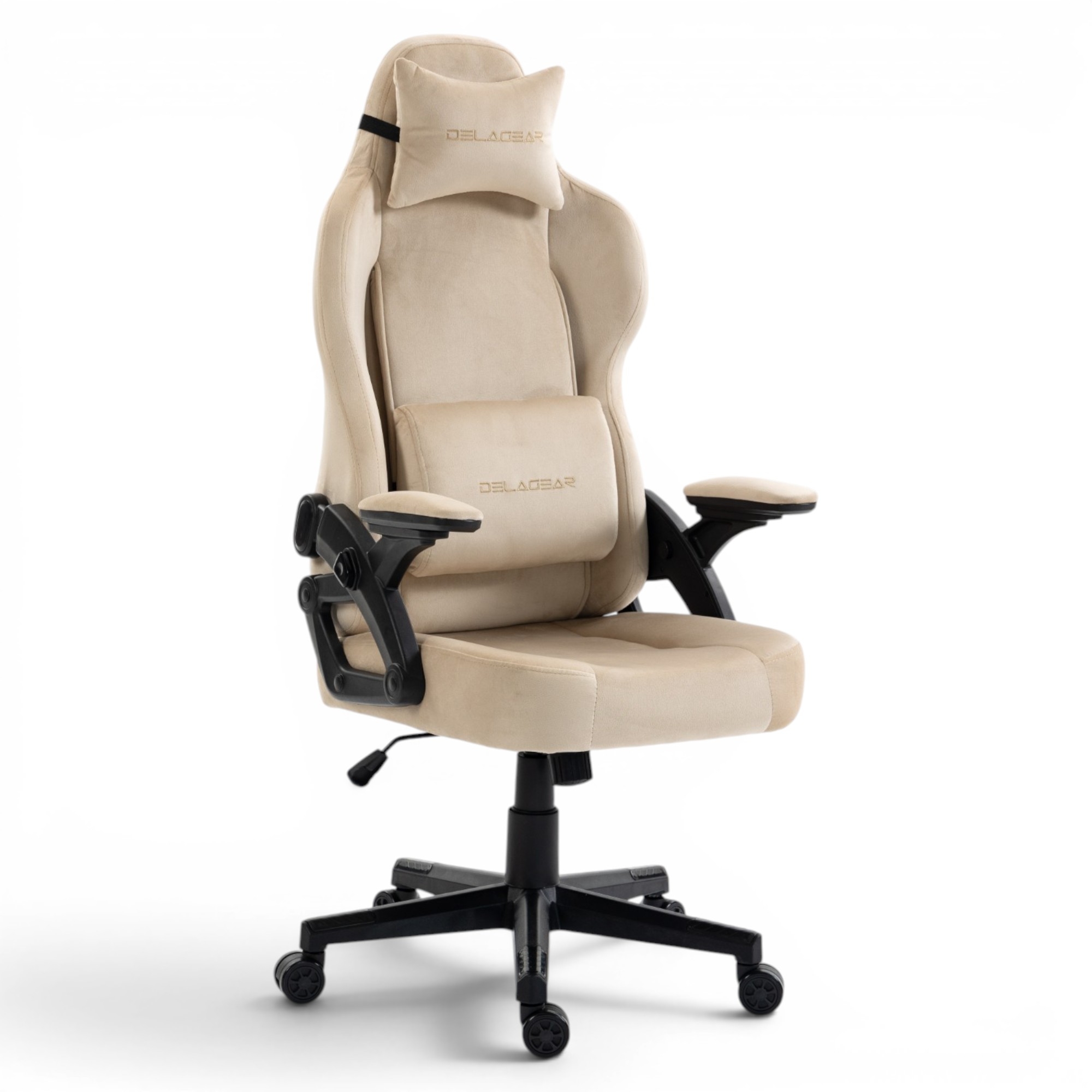 Fotel Gamingowy Delagear G 450 Beżowy Materiałowy