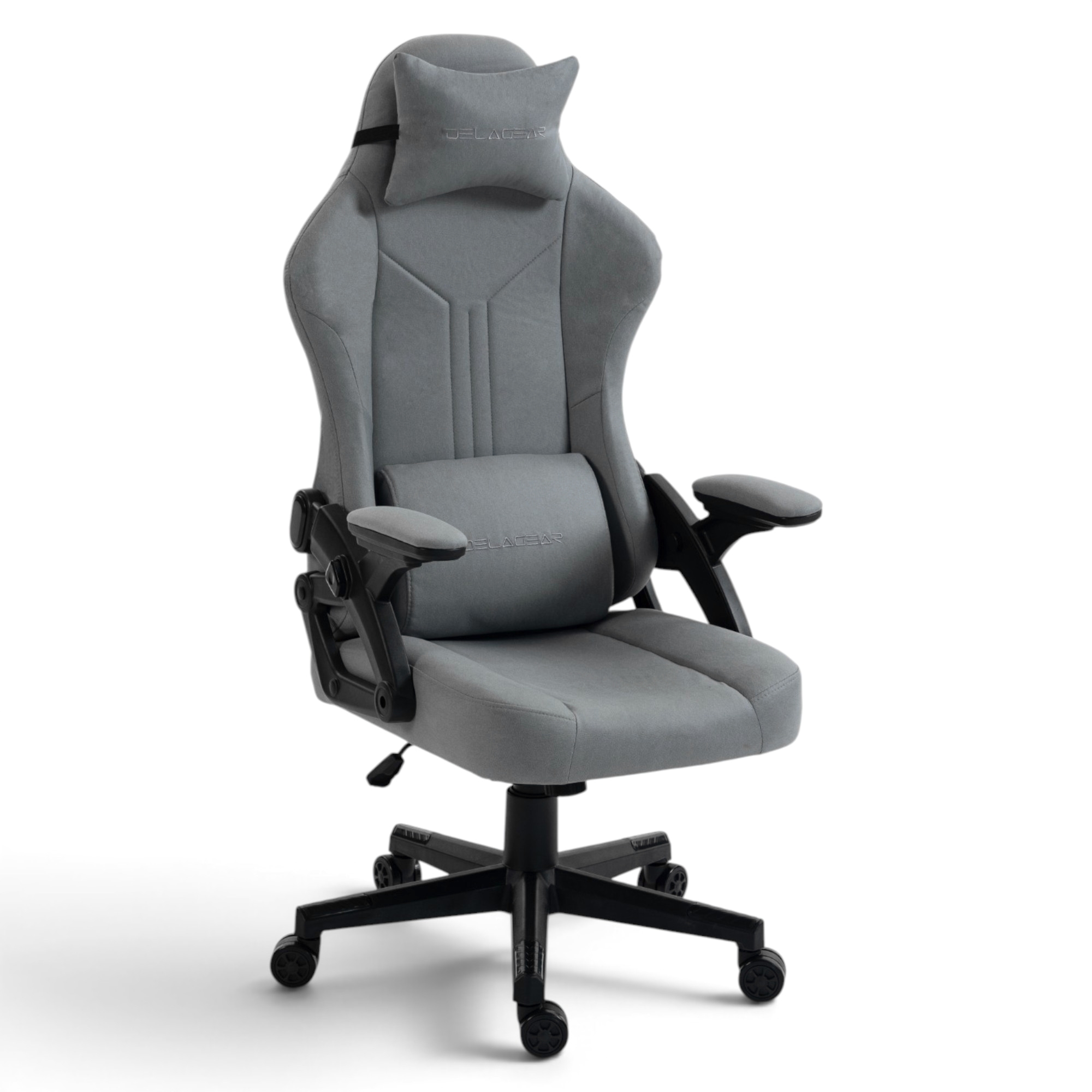 Fotel Gamingowy Delagear G 414 Szary Materiałowy