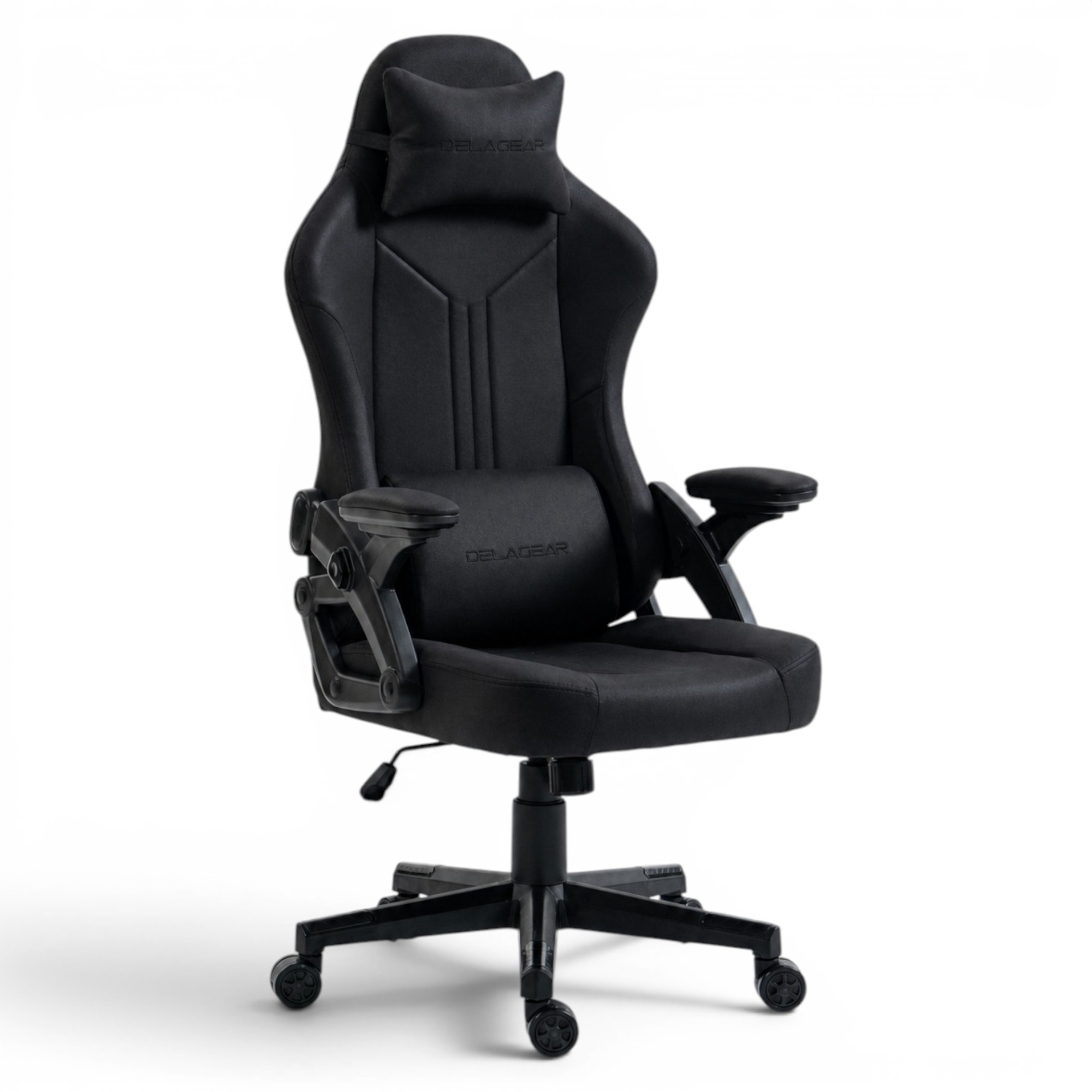 Fotel Gamingowy Delagear G 414 Czarny Materiałowy
