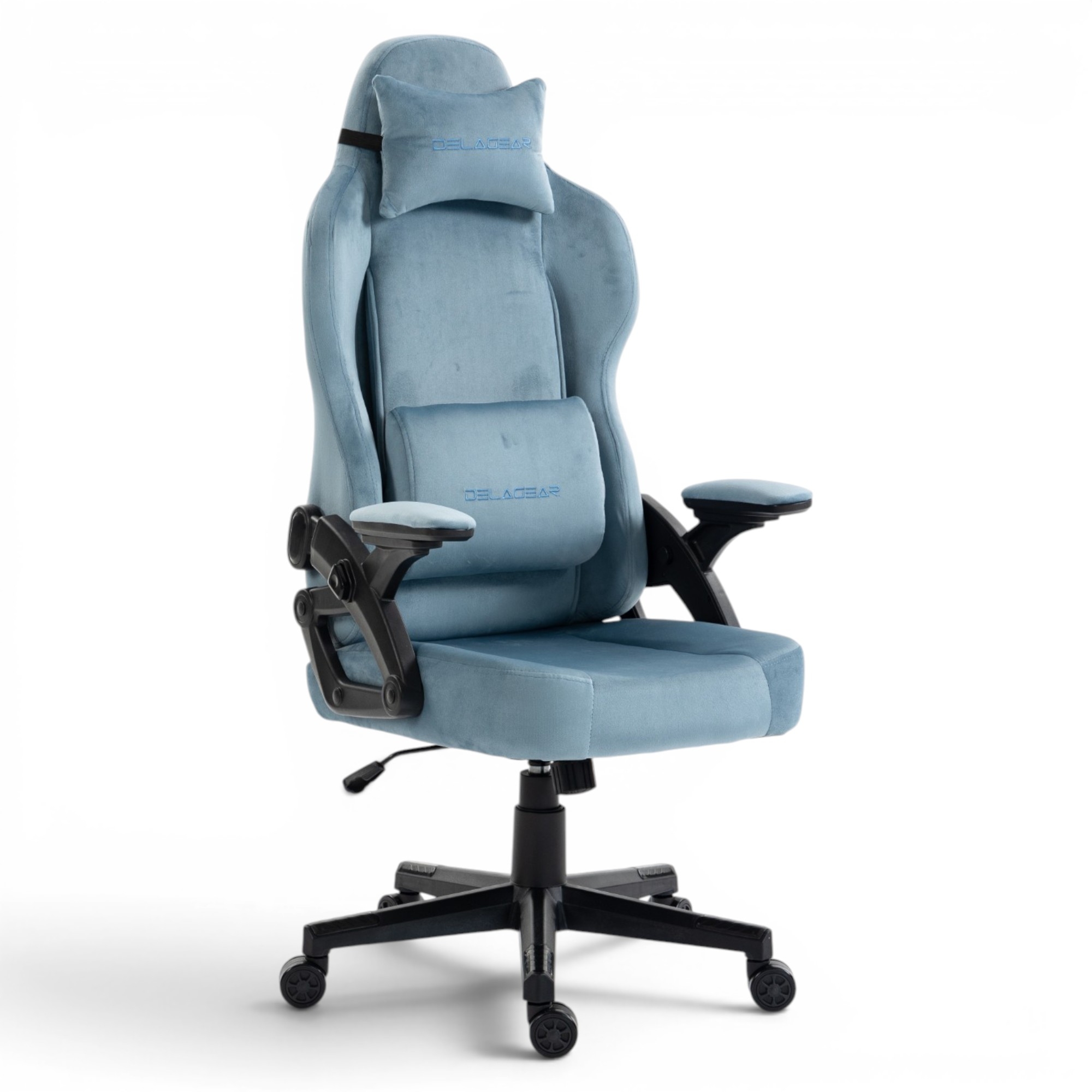 Fotel Gamingowy Delagear G 450 Niebieski Materiałowy