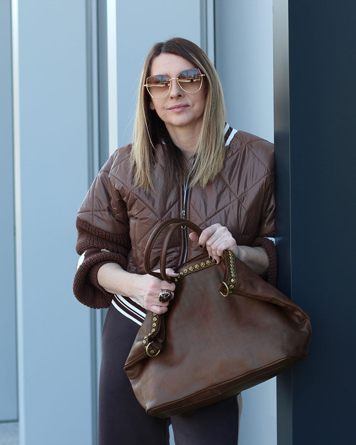 Shopperka czekoladowa Marco Mazzini v95f