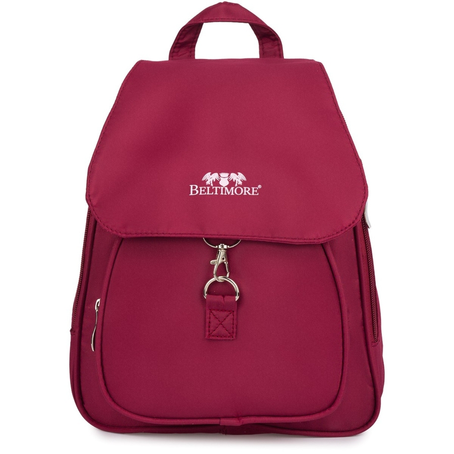 Plecak plecaczek damski mały lekki wodoodporny elegancki bordowy Beltimore R34