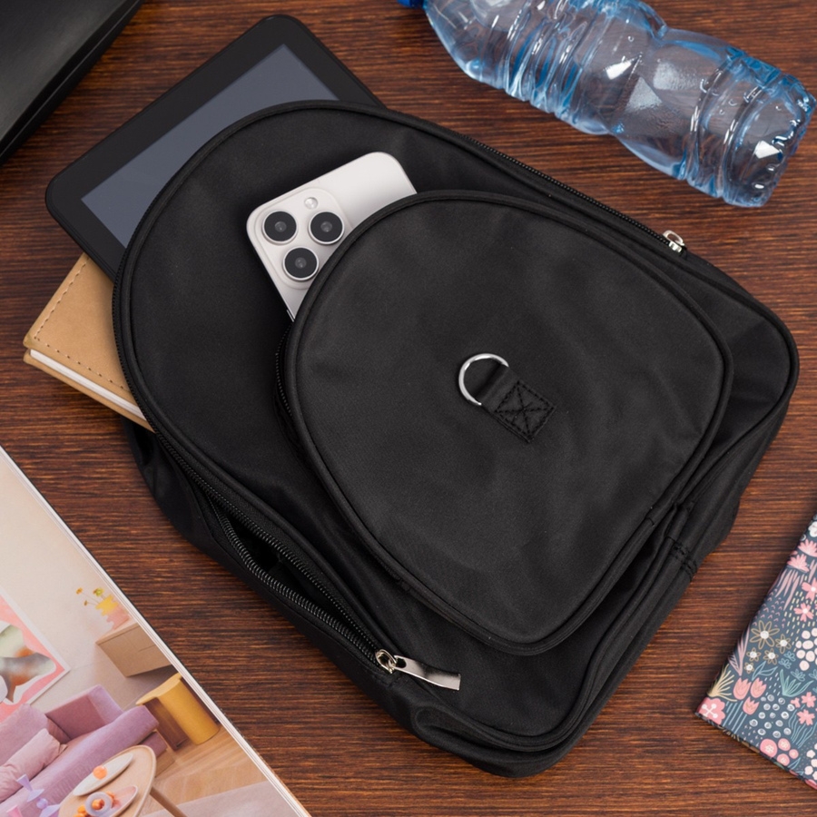 Plecak plecaczek damski mały lekki wodoodporny elegancki czarny Beltimore R34