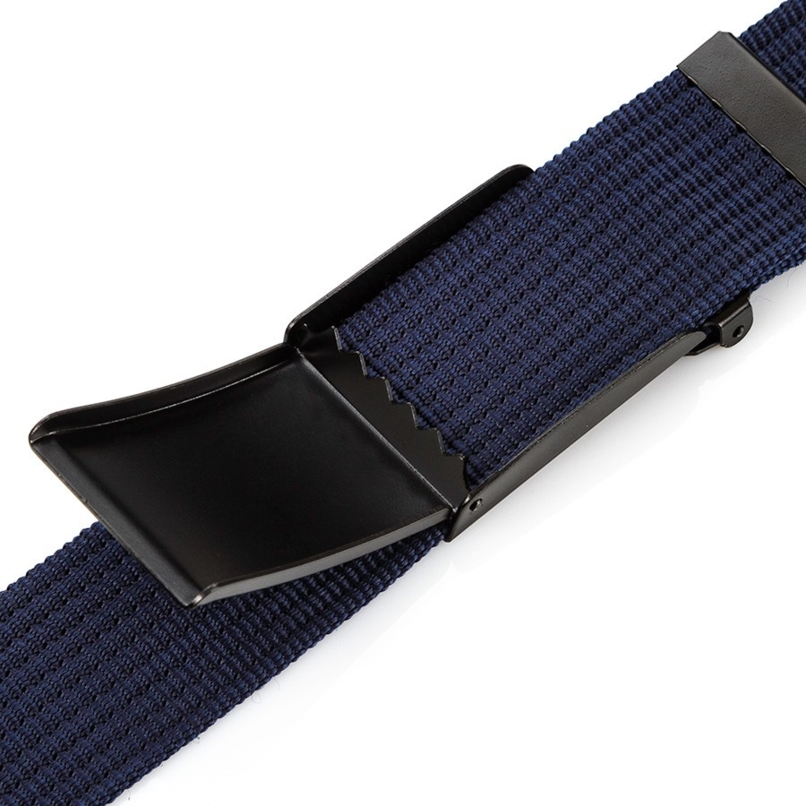 Pasek męski do jeansów 115 cm parciany granatowy paolo peruzzi pw-09-115