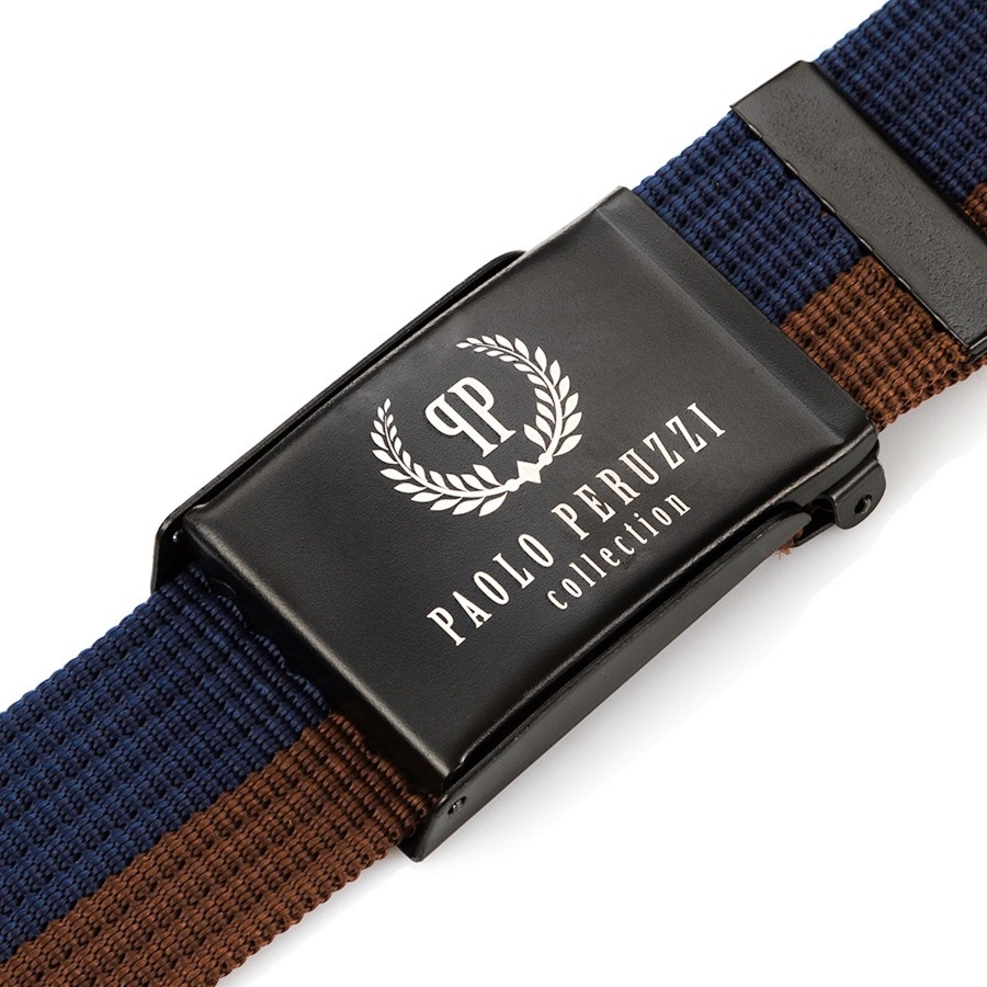 Pasek męski parciany 115 cm paolo peruzzi pw-11-115