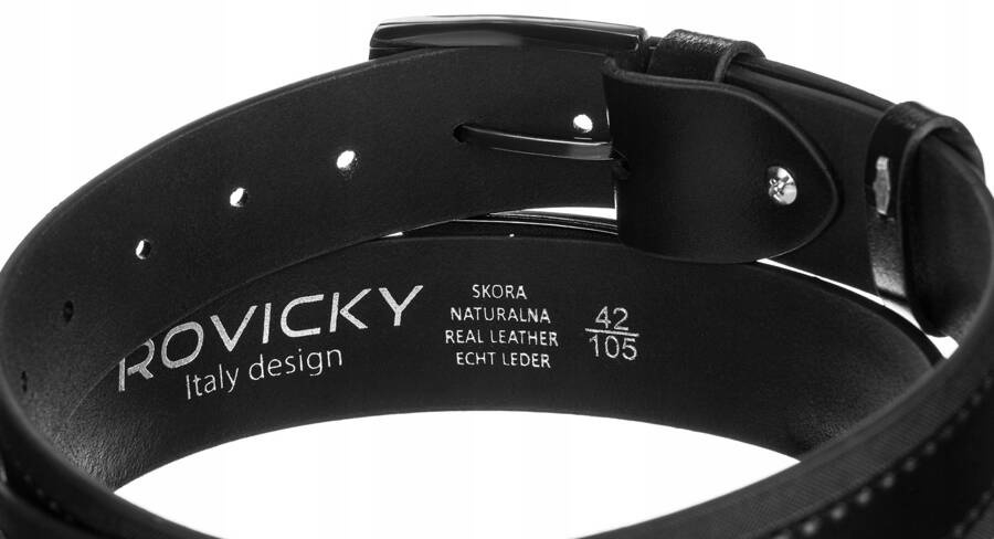 Pasek męski Rovicky R-PI-01 czarny