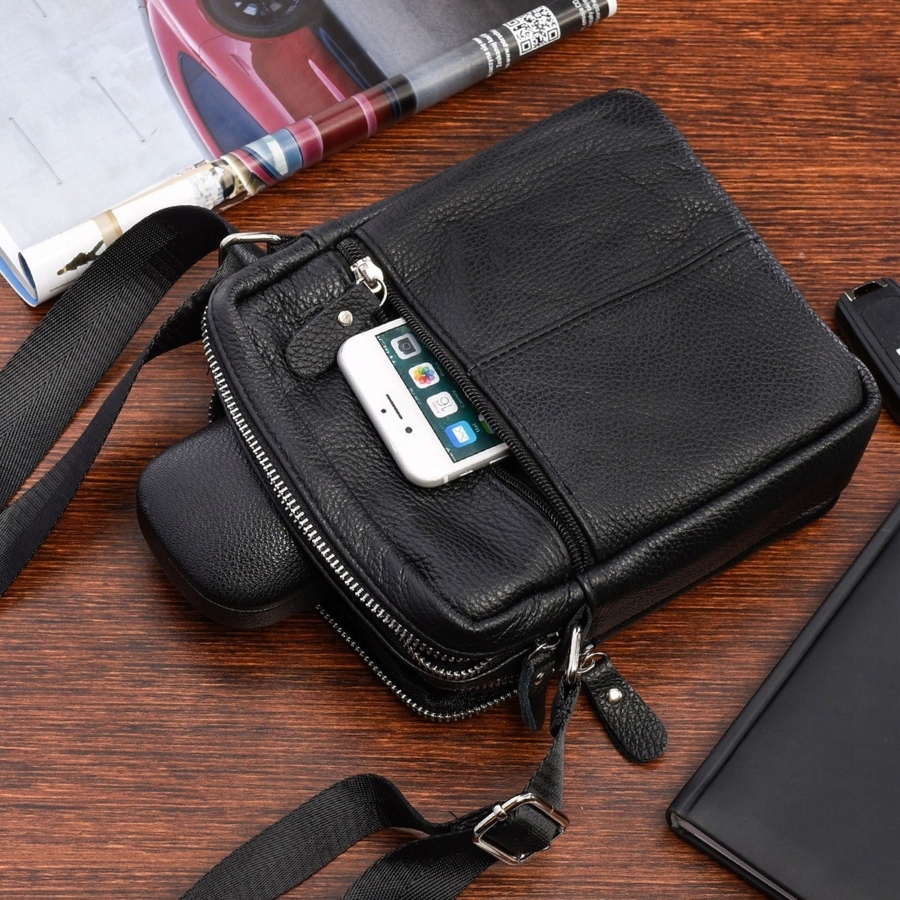 Torba męska skórzana włoska listonoszka Beltimore F56