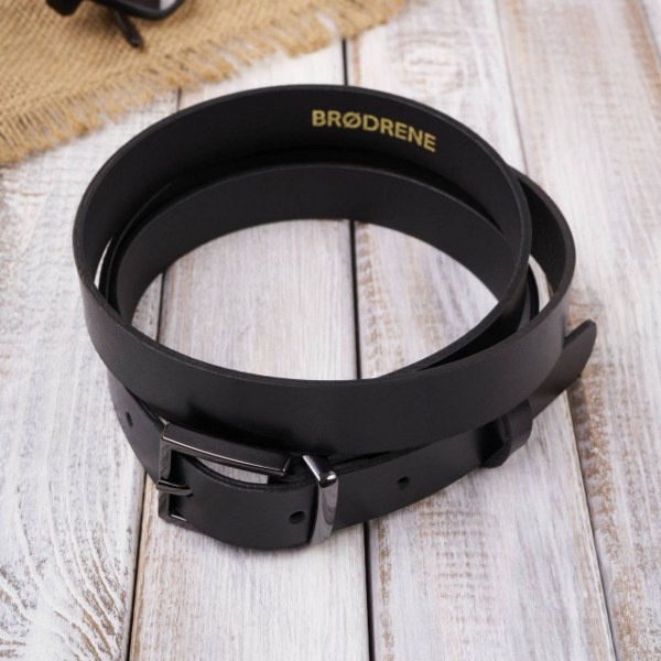 Pasek Damski Skórzany OPD-30 Brødrene Czarny 110 cm