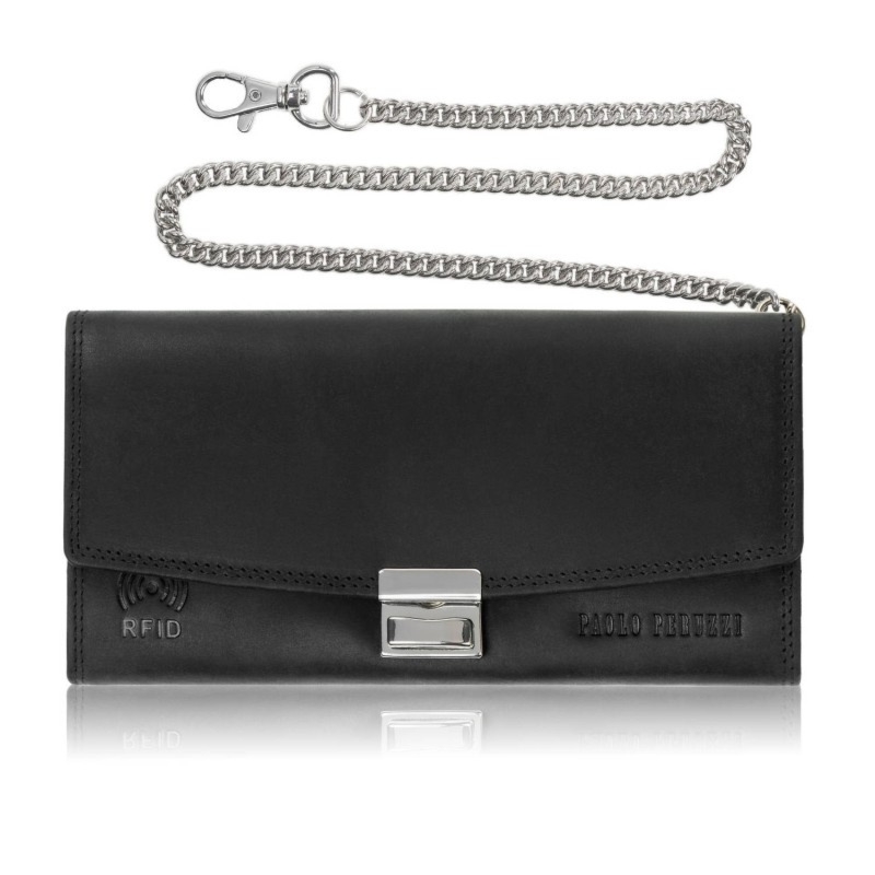 Portfel kelnerski skórzany RFID Paolo Peruzzi AY-15-HBL