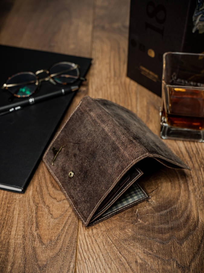 Portfel skórzany Buffalo Wild RM-06L-BAW brązowy