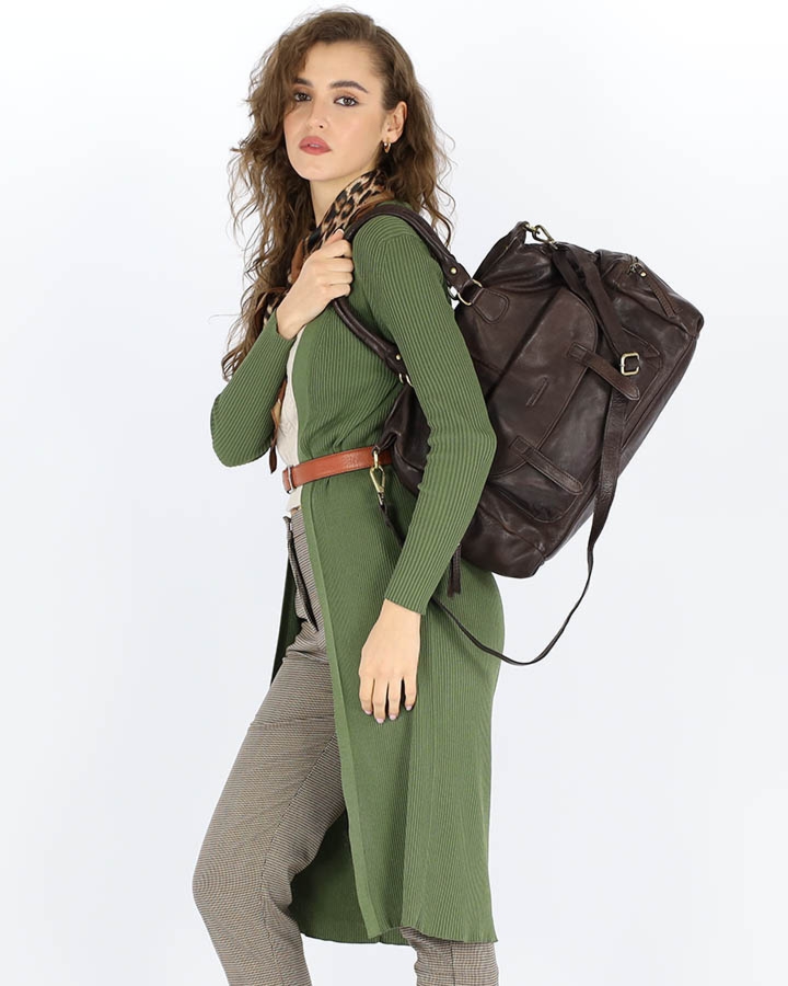 Duża torba c. brązowa caffe MARCO MAZZINI vs113c