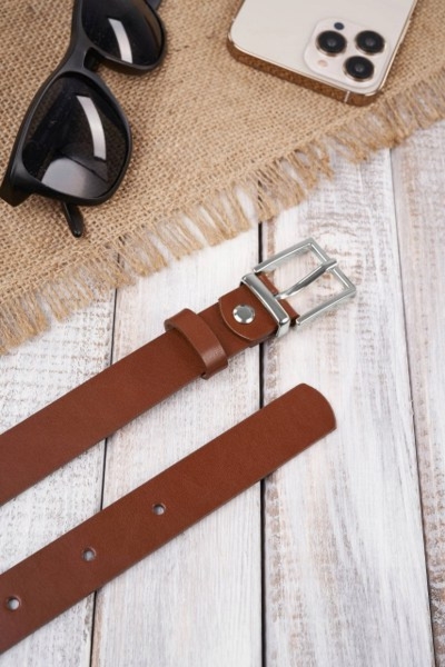 Pasek Damski Skórzany OPD-23 Brødrene Brazowy 80 cm