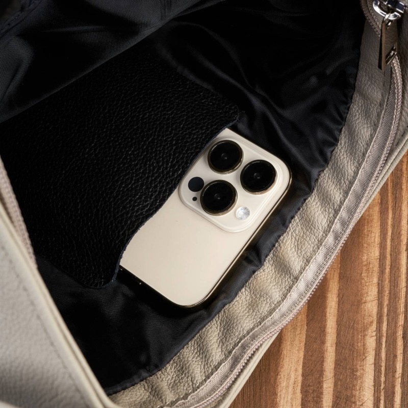 Torebeczka damska skórzana listonoszka szara Paolo Peruzzi Z-53-GR