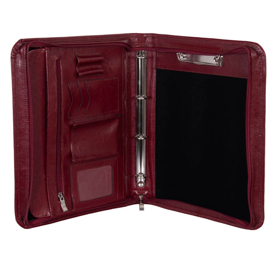 Aktówka skórzana A4 TIZANO BWS01 bordowa