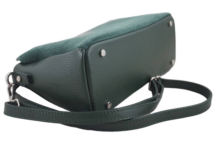 Listonoszka skórzana BARBERINI'S c. zielona 931-42