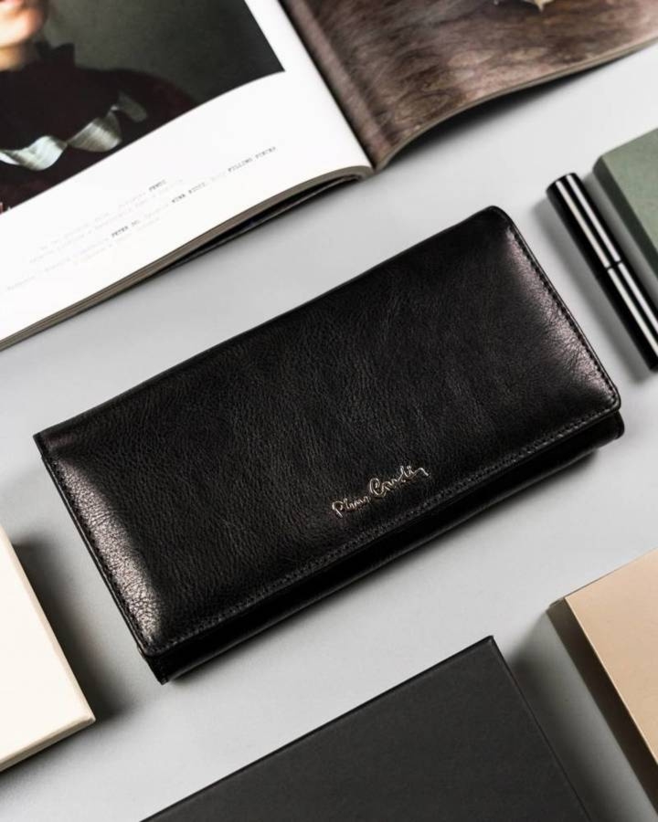 Portfel skórzany Pierre Cardin [DH] 06 ITALY 106 czarny